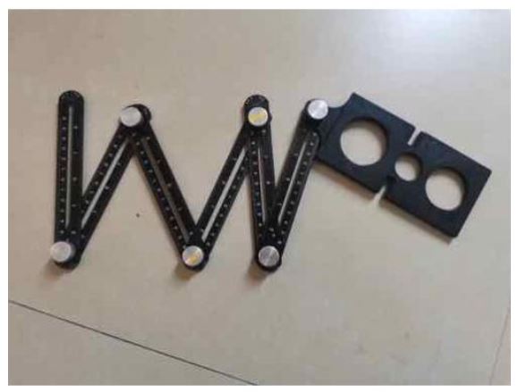 Thước Đo 6 Góc Gấp Kiêm Định Vị Đa Năng
