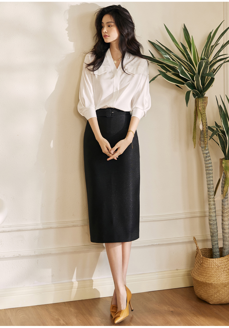 áo sơ mi cổ tim tay cánh dơi công sở ( thời trang anitagreen) n13-423