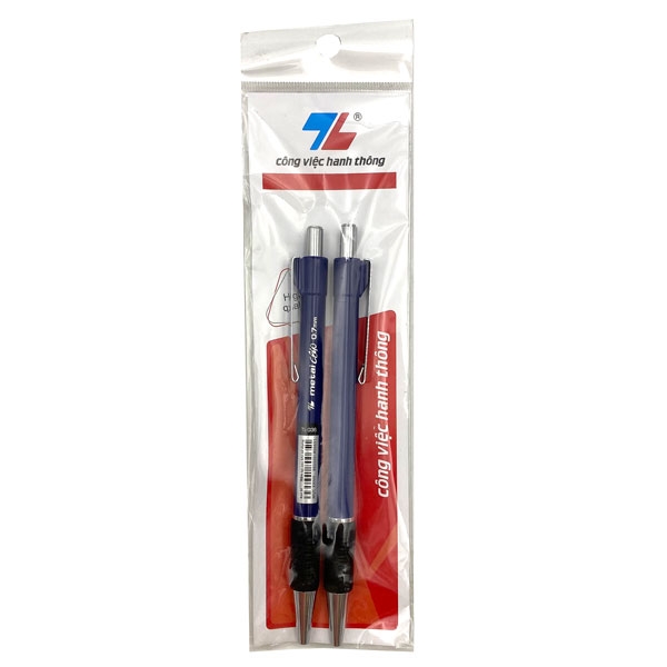 Vỉ 2 Bút Bi TL-036 - Mực Xanh