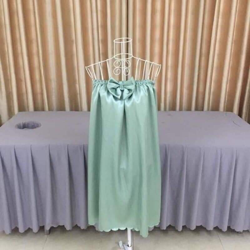 Váy quây spa chất lụa