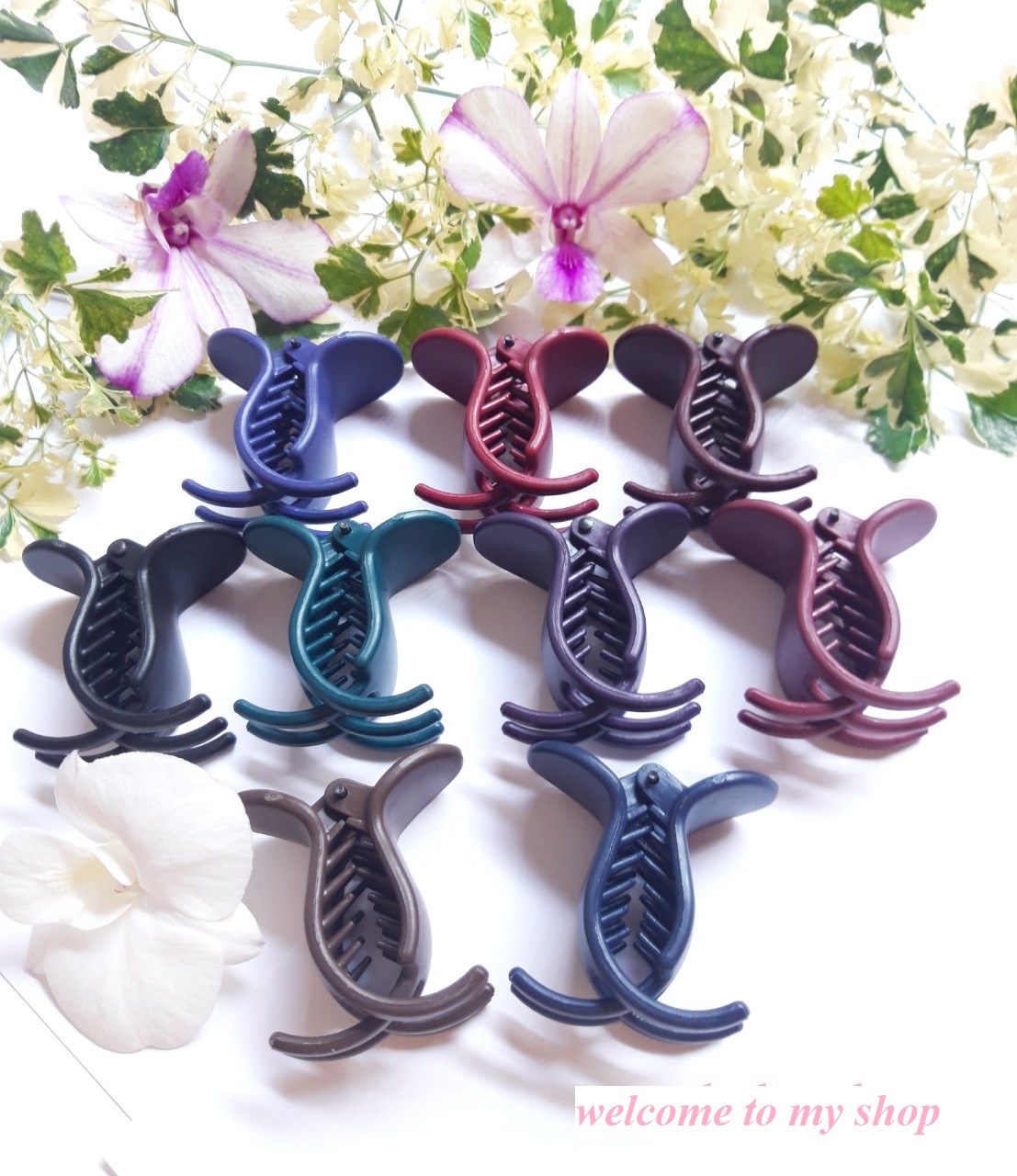 Lố 5 Cái kẹp Tóc nhám 5r ( nhựa tốt, bền, khó gãy).