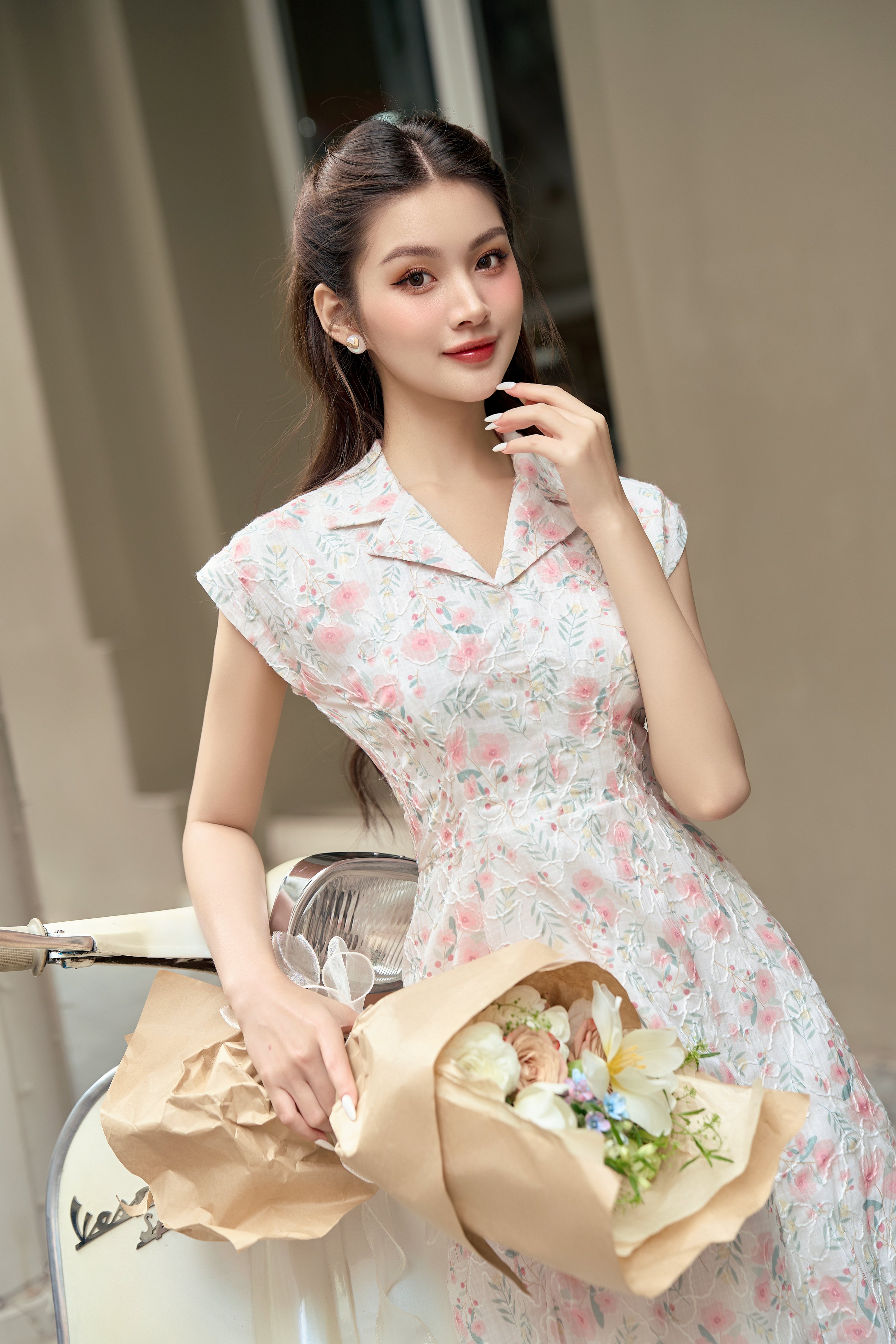 Voucher siêu sale 15% OLV - Đầm Myla Fleur Dress