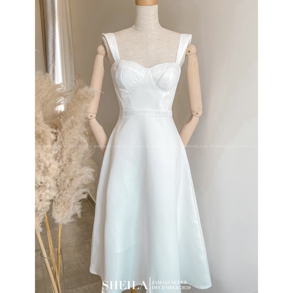 Sheila Đầm 2 Dây Cúp Ngực Wire Dress