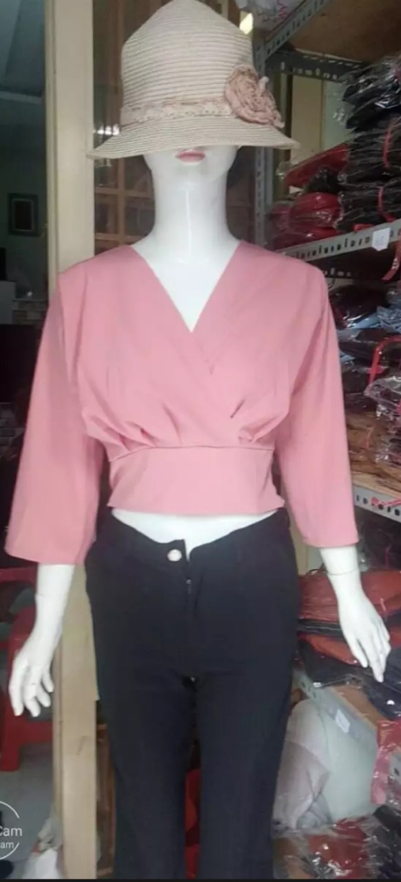 ÁO CROP-TOP BÓ EO KÈM HÌNH THẬT