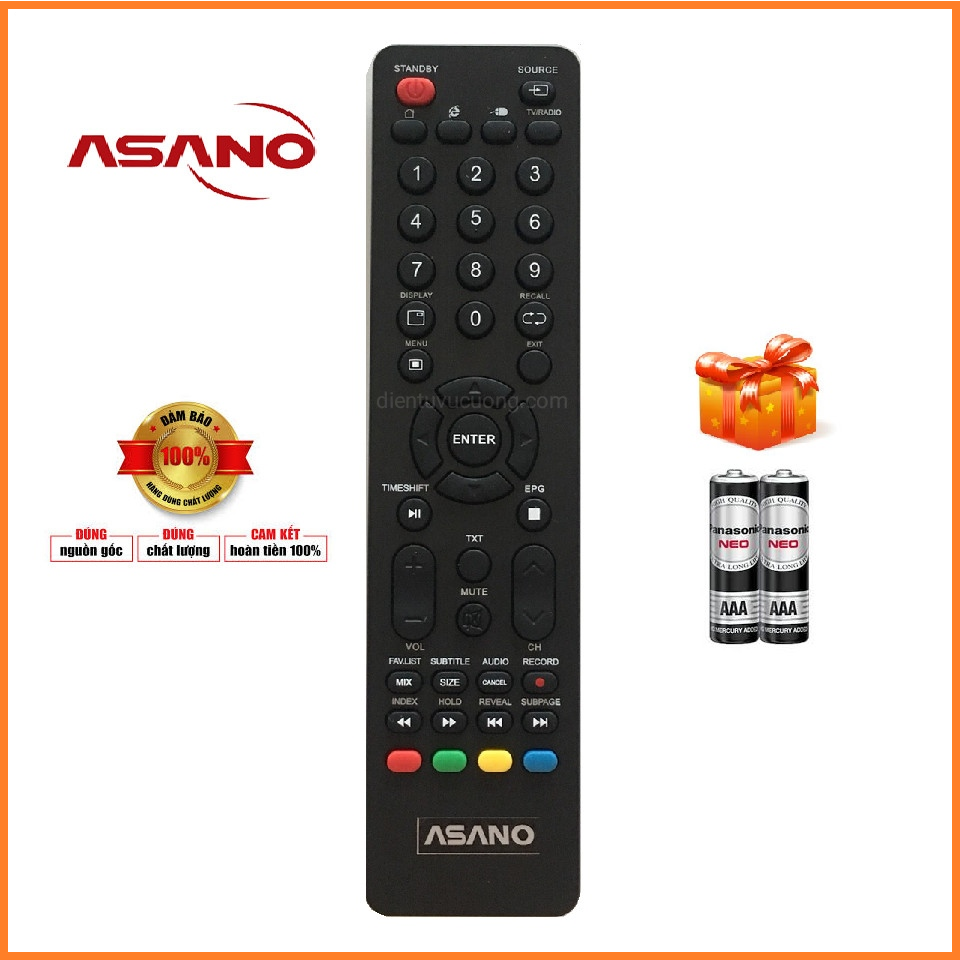 [HCM]Điều Khiển Ti Vi ASANO Smart ( mẫu 2 )