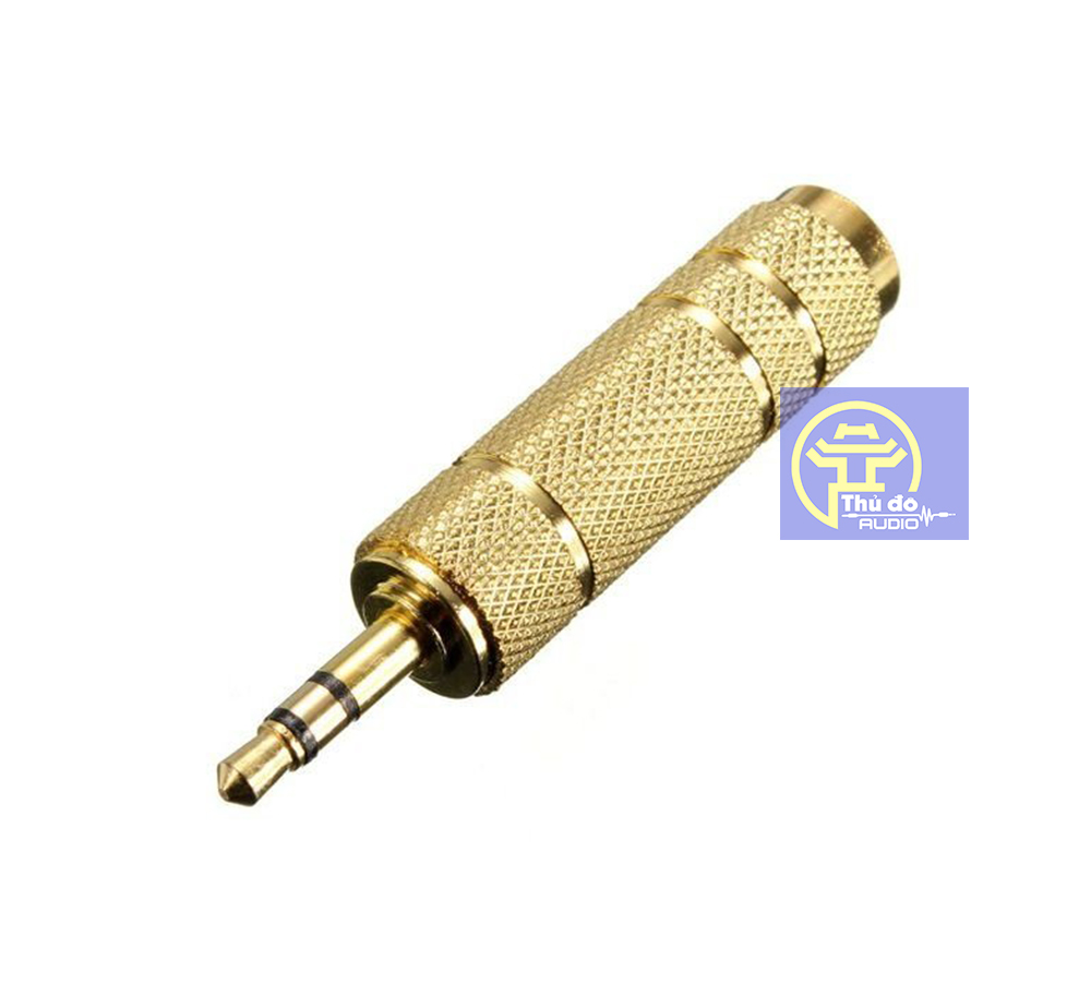 01 Đầu Jack chuyển 3.5 đực sang 6.5 cái