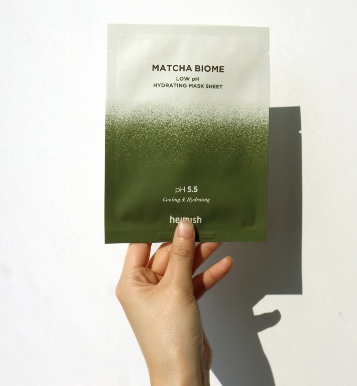 Mặt nạ giấy làm dịu da heimish matcha biome low ph hydrating mask sheet