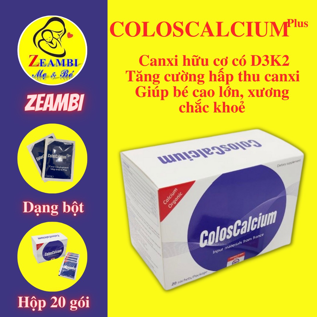 Canxi hữu cơ Coloscalcium Plus - Dạng gói pha
