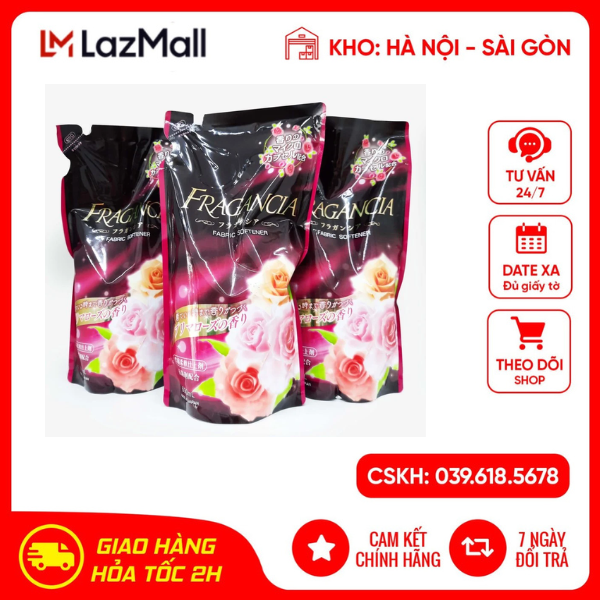 Nước xả vải đậm đặc hương hoa hống hàng chính hãng Nhật Bản
