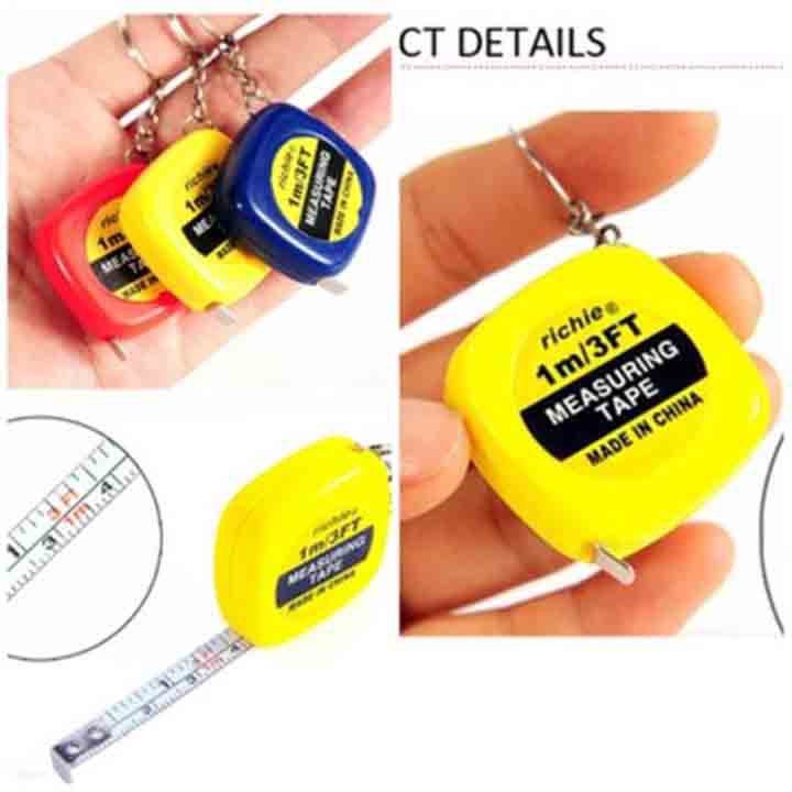 Móc khóa thước dây mini 1m, bỏ túi tiện lợi