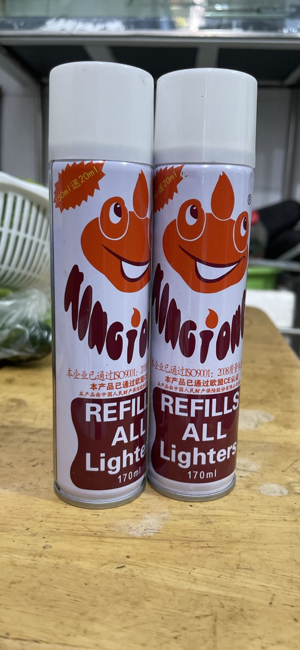 gas đen - gas 150gam bơm bật lửa