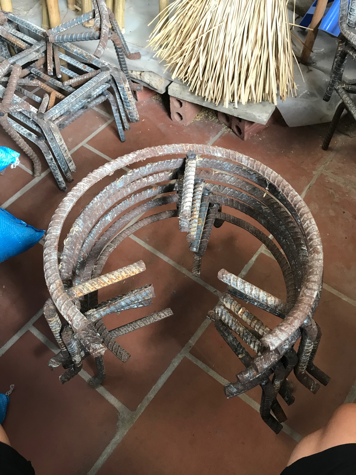 Kiềng đơn đun củi bằng thép xoắn