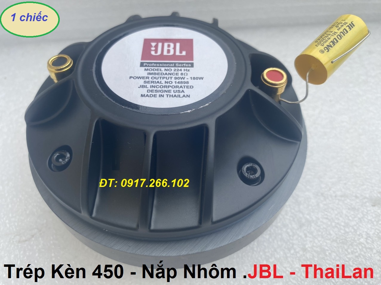 Loa treble 450 chính hãng jbl .thailan từ 115 nắp nhôm côn 44.4mm - củ trép kèn rời - giá 1 chiếc
