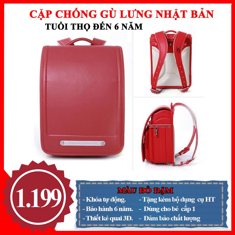 Cặp chống gù lưng Nhật Bản - Đen