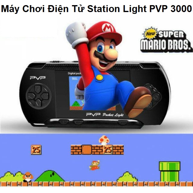 Máy chơi game mini PVP 3000, máy chơi game 4 nút với hơn 8000 trò chơi hấp dẫn