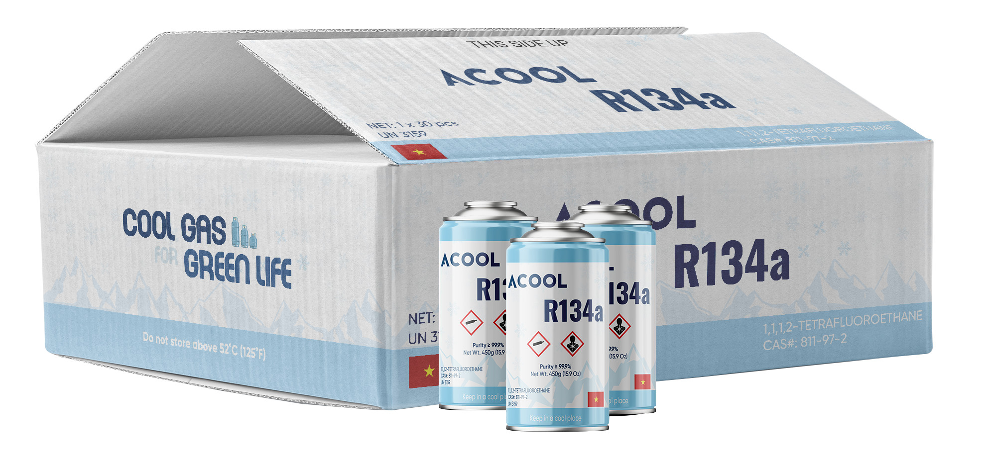 [ GAS LẠNH MÁY LẠNH ĐIỀU HÒA TỦ LẠNH ]Gas R134a lon 300g
