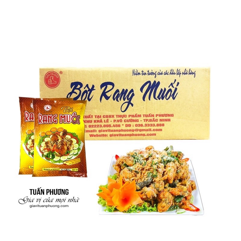 Bột rang muối hiệu Tuấn phương gói 450g và 45g