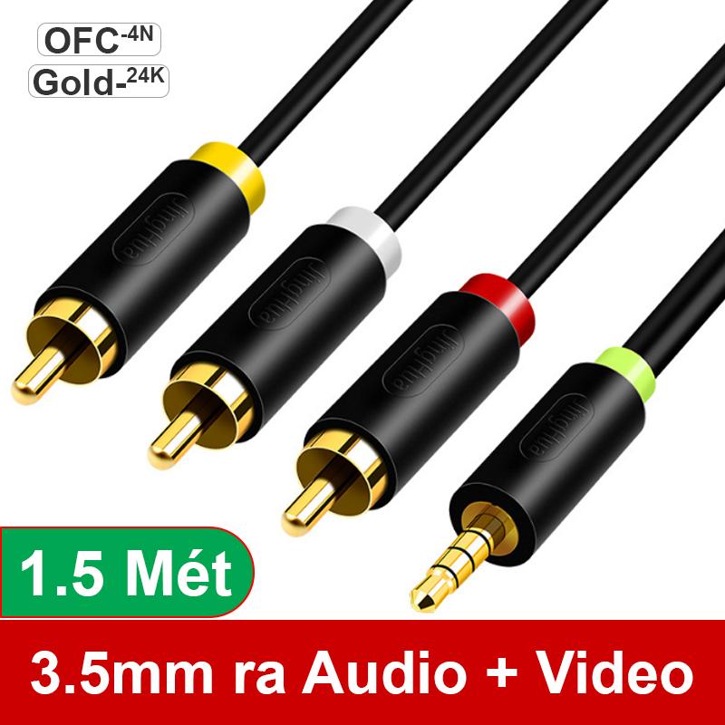 >> BÁO GIÁ CỌC LOA 3 TÁC DỤNG BẮP CHUỐI - CÀNG CUA - MỎ CHIM CHO LOA AMPLIFIER - GIẮC CẮM ÂM THANH CHO LOA AMPLI (1 CHIẾC | Shopee Lazada Sendo Tiki mới nhất 94 Cáp chuyển 3,5mm 4 khấc ra 3 đầu AV/RCA cho TV Loa Amplifier - Dây cáp 3.5mm AV mini ra 3 đầu bông sen AV 1 đường hình 2 đường tiếng R+L 1.5 mét