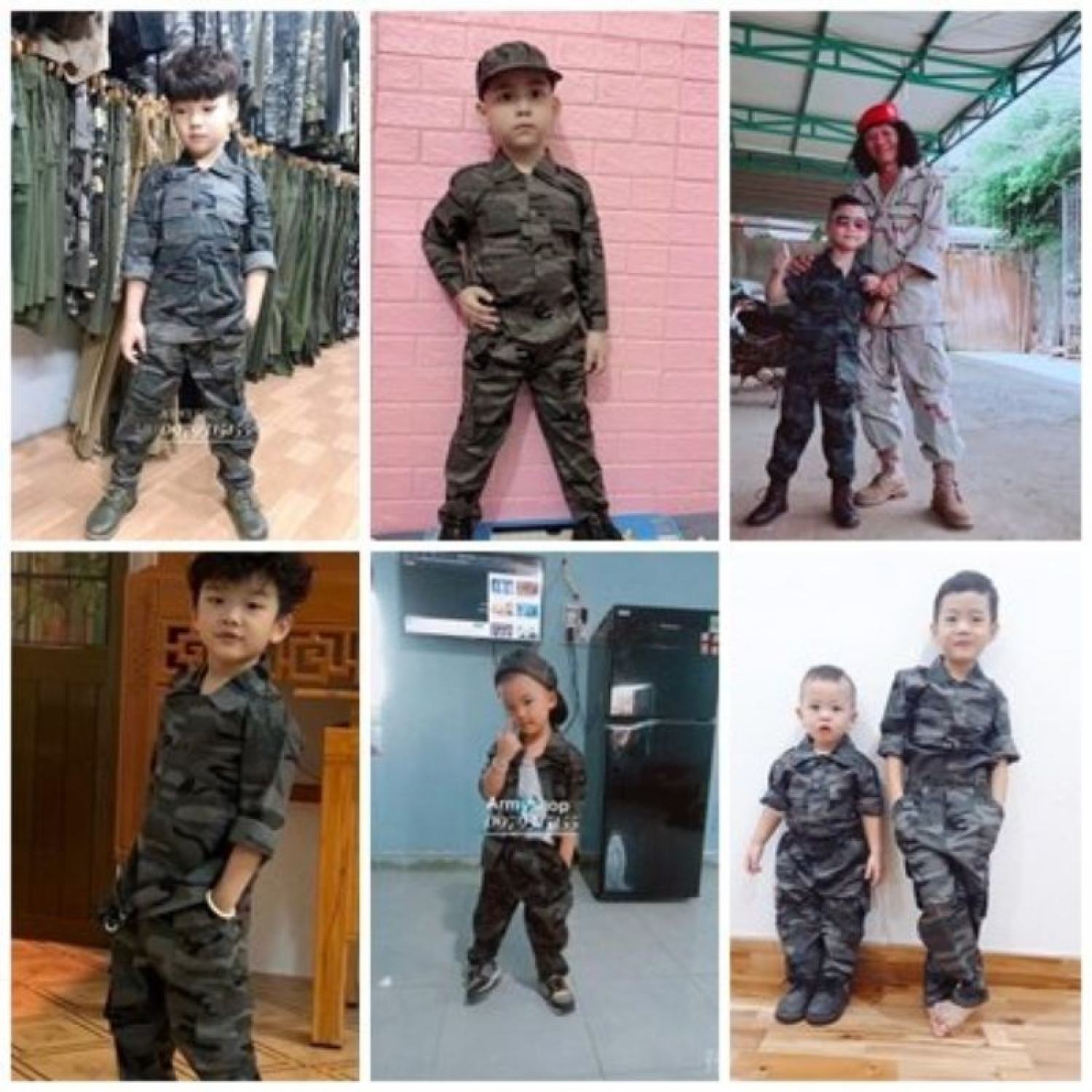 Bộ rằn ri ghi tím trẻ em