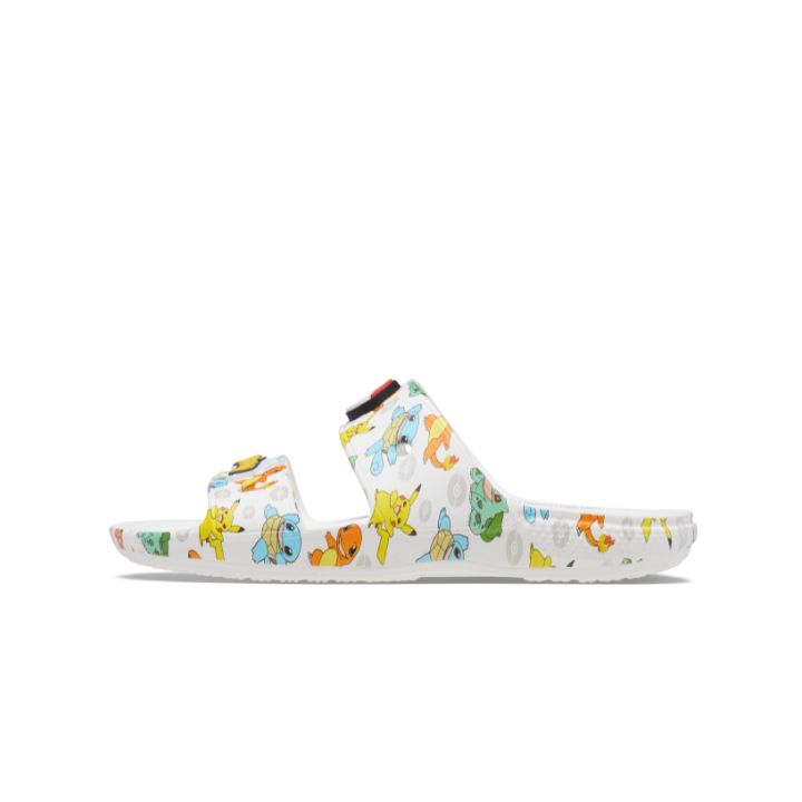 Dép Xăng Đan Unisex Crocs Pokemon Classic - White