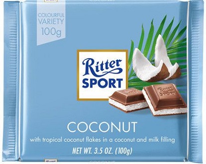 Socola Ritter Sport Colofull thanh 100gr (đủ vị)