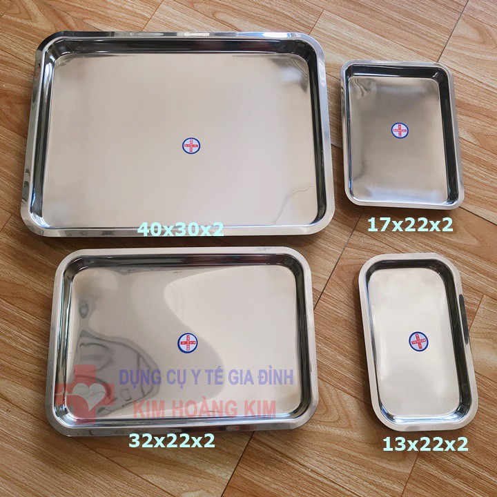 Mâm y tế (inox 304) các cỡ