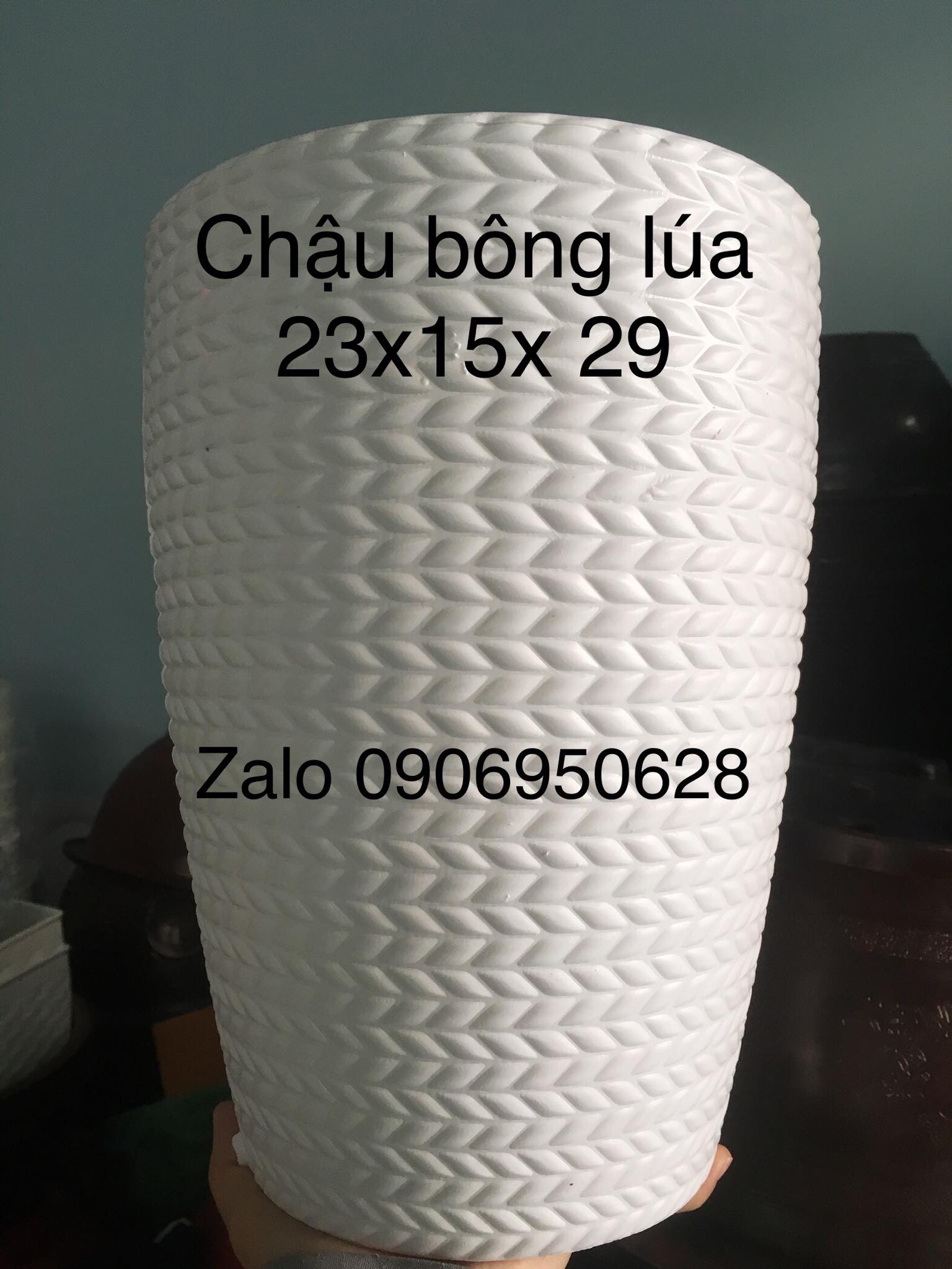 Chậu nhựa bông lúa 28