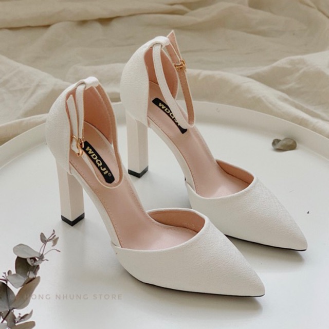 Giày cao gót slingback bít mũi 9p mũi nhọn WINDY CG-0612