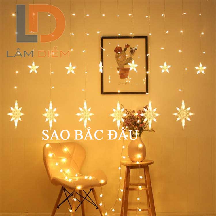 ĐÈN LED TRANG TRÍ RÈM 2M5 12 DÂY THẢ CÓ NHIỀU KIỂU