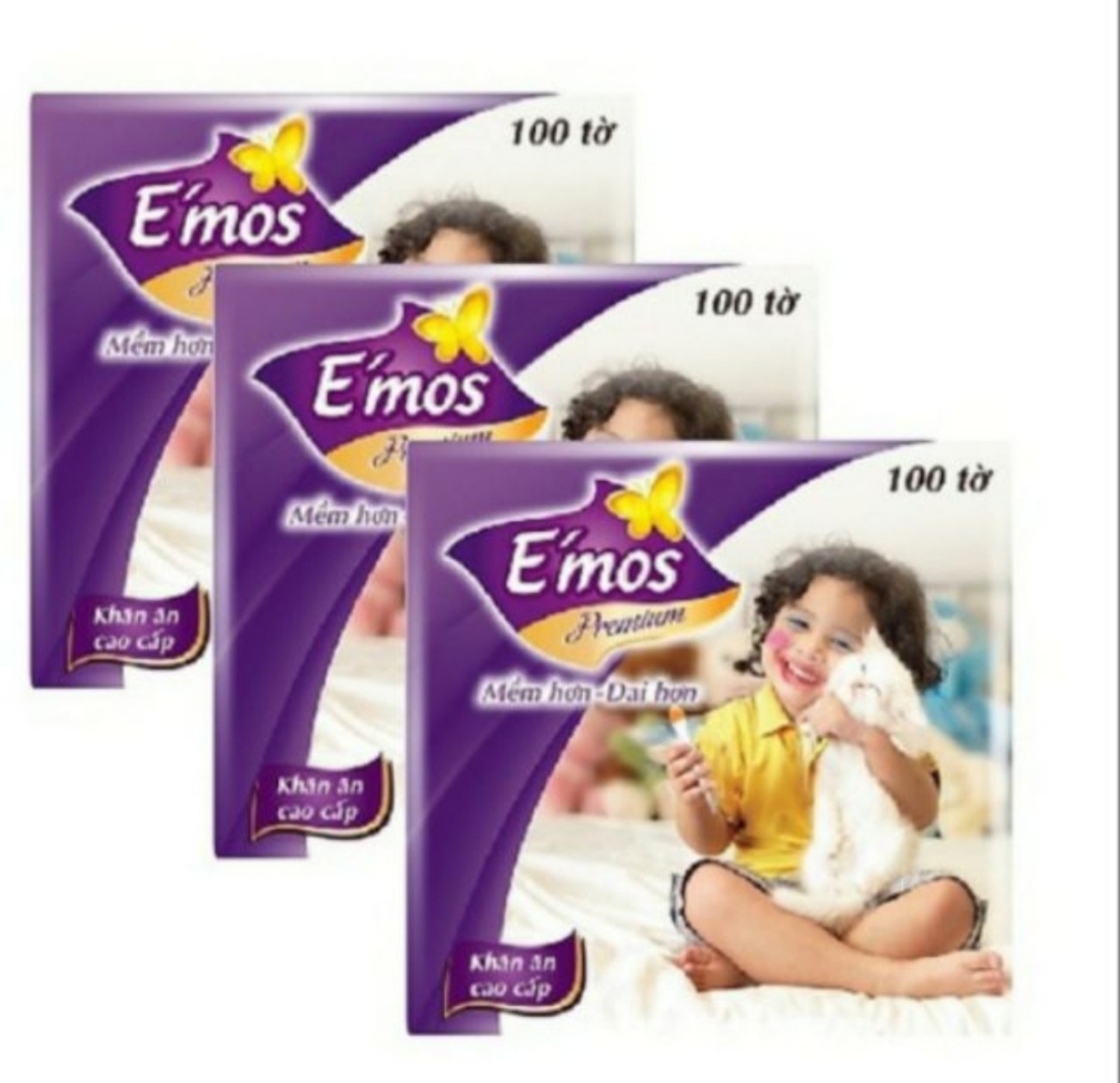 HCM - Giấy vuông E'mos 100 tờ
