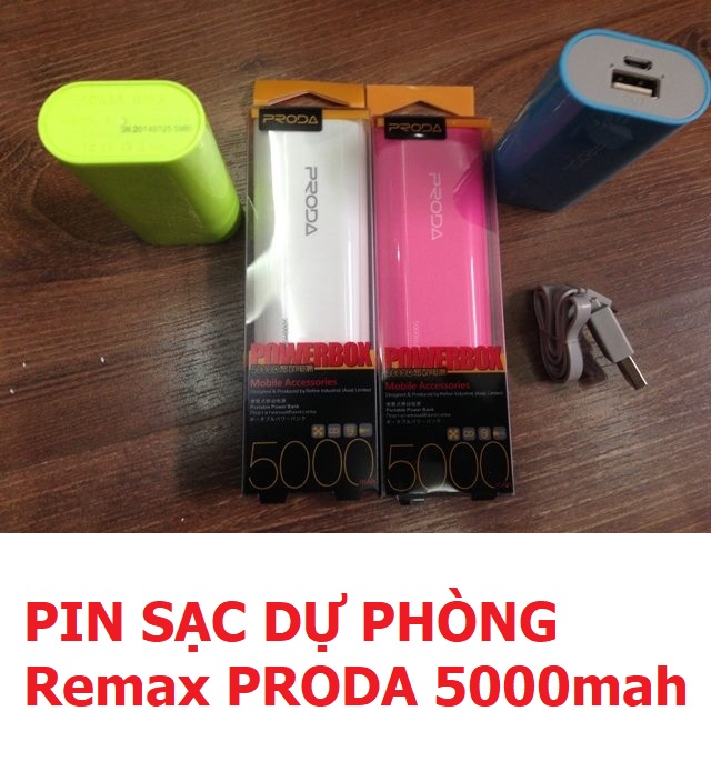 Sale - pin sạc dự phòng remax proda 5000mah powerbank 3.7v - 1.0a