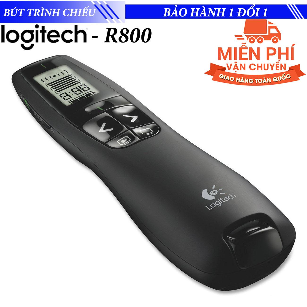 Bút trình chiếu Logitech R800 cao cấp - Trợ giảng, thuyết trình, trình chiếu slide