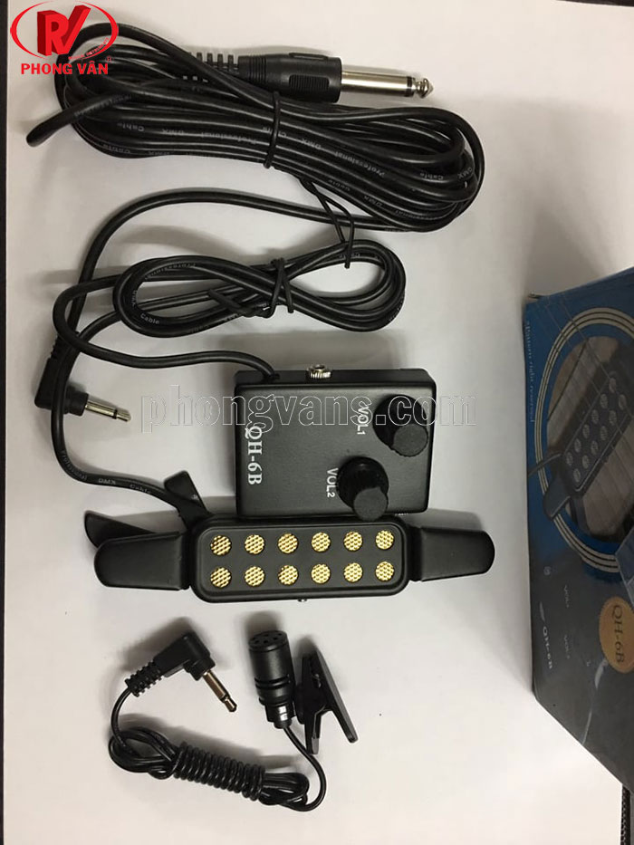 [HCM]Bộ máy tăng âm guitar Pickup guitar QH-6B