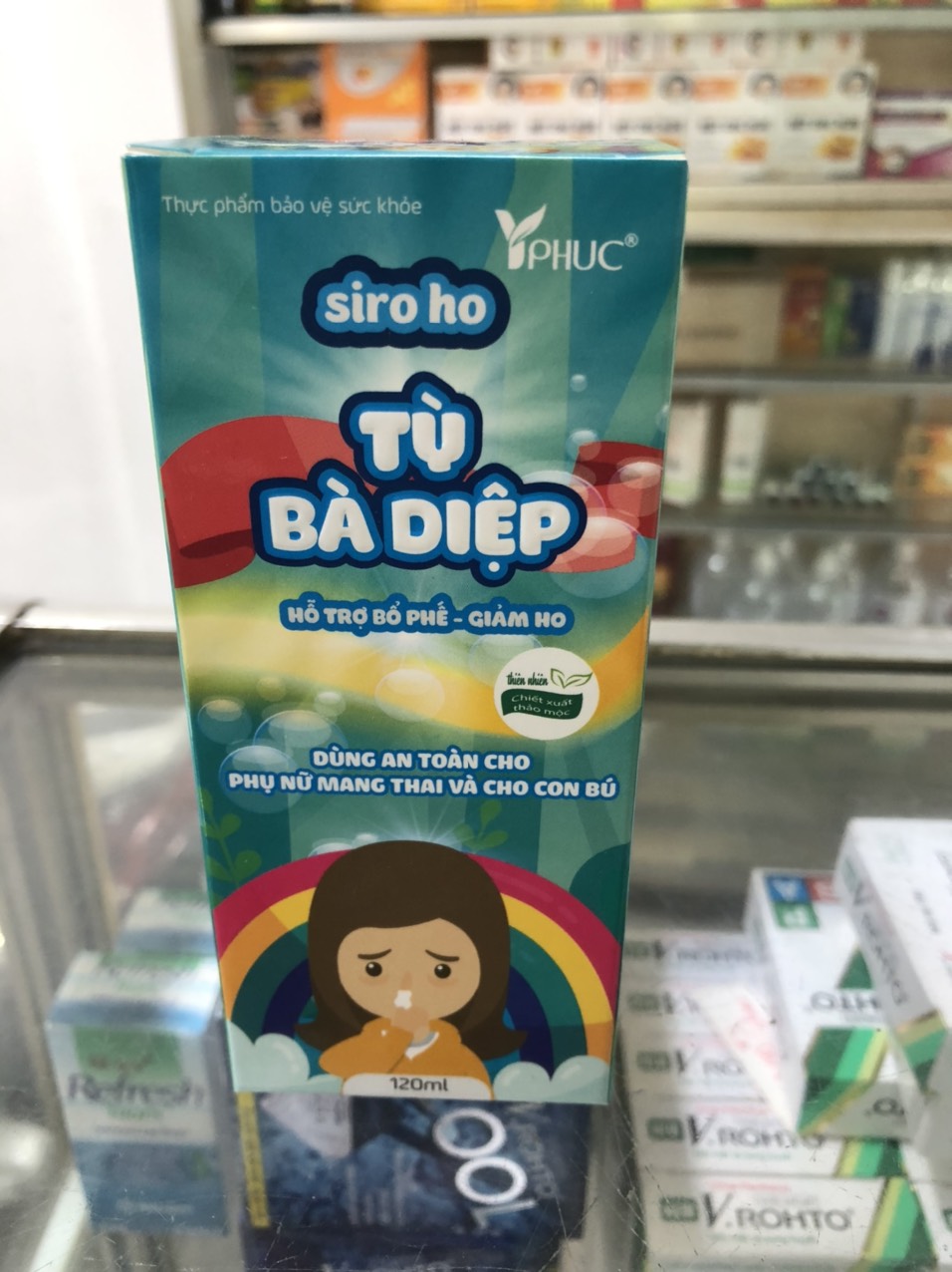 Siro ho Tỳ Bà Diệp bổ phế, giảm ho, hỗ trợ làm giảm ho gió, ho khan, ho có đờm, ho do dị ứng-chai 120ml