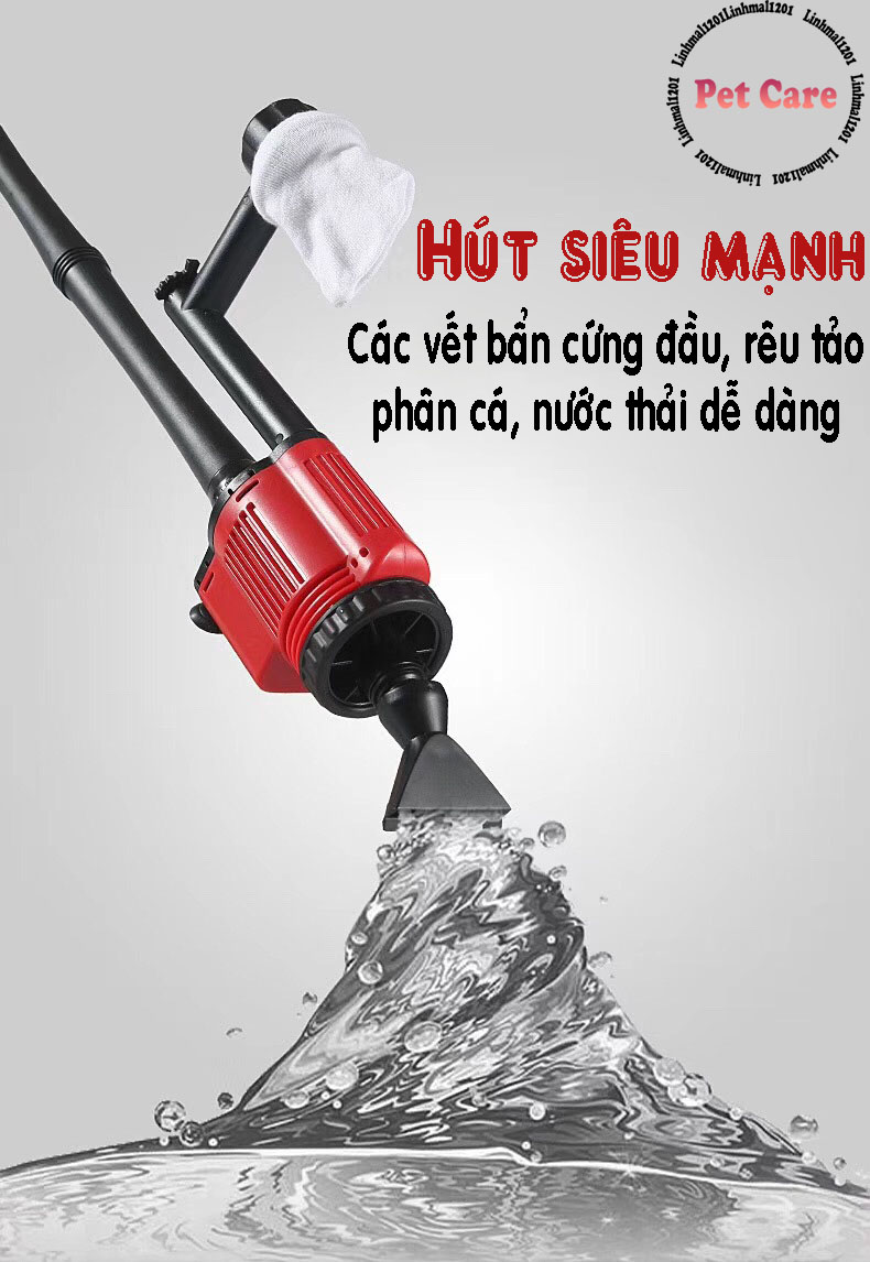 Máy hút phân bể cá 5 trong 1 No1