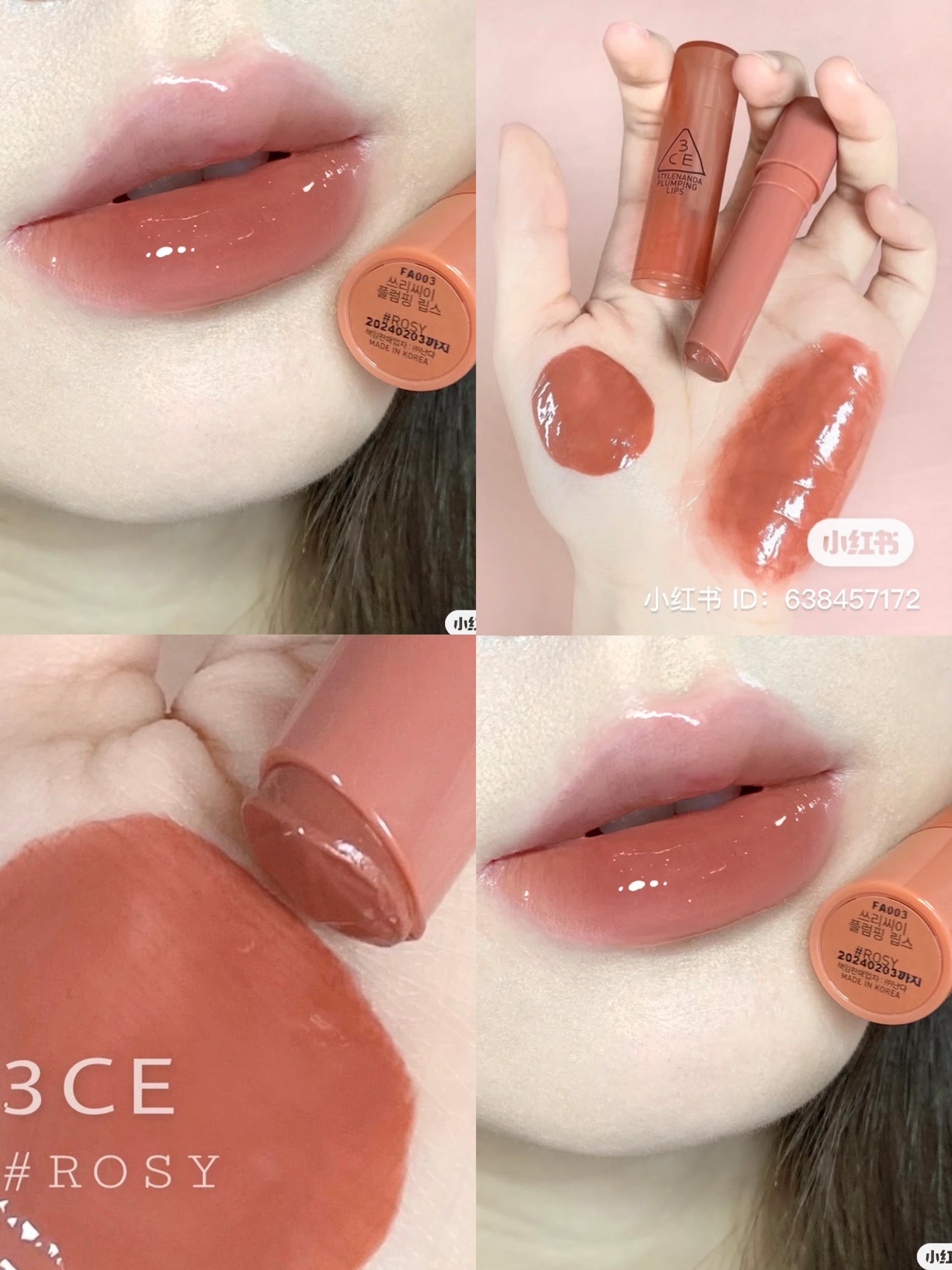 Son Dưỡng Căng Bóng Có Màu 3CE Plumping Lips 2.2g