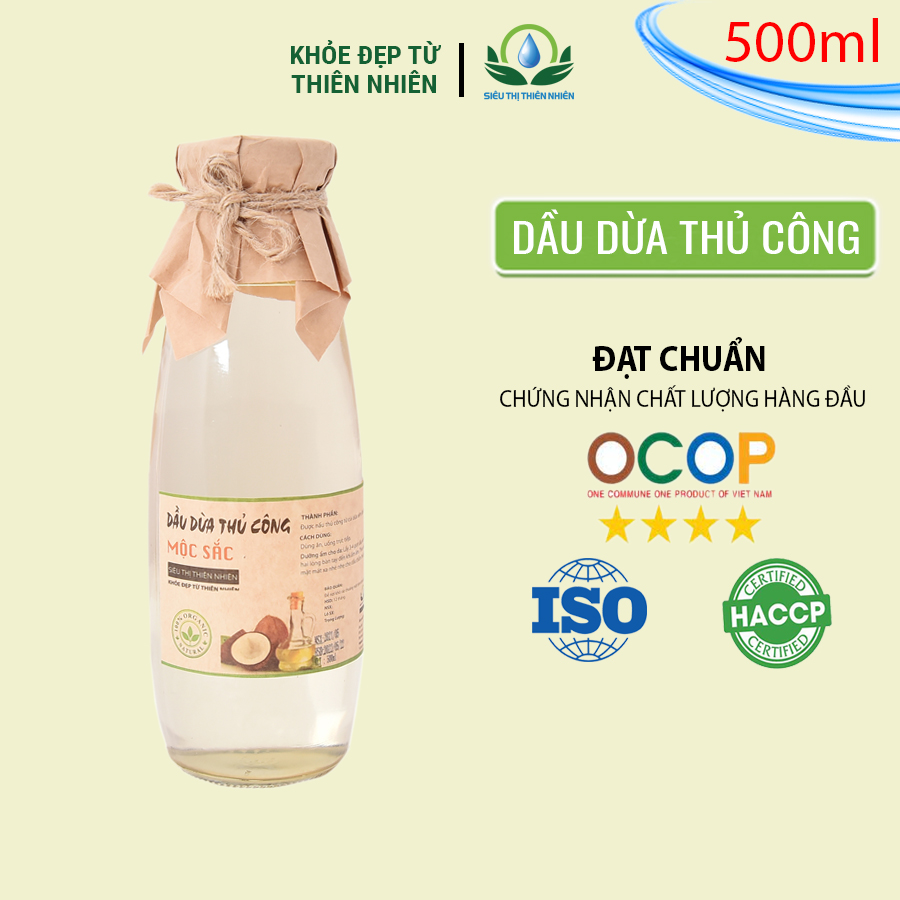 Dầu dừa thủ công Mộc Sắc cao cấp 500ml