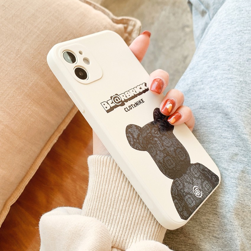 Ốp Lưng Iphone Cạnh Vuông BVC Hình Bearrick-Ốp Lưng Iphone Full Đời Máy