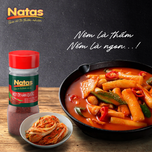 BỘT ỚT HÀN QUỐC NATAS gia vị tiện dụng (hũ 45g)