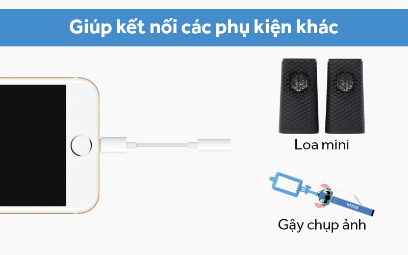 Cáp chuyển đổi cổng Lightning sang Jack 3.5mm Apple