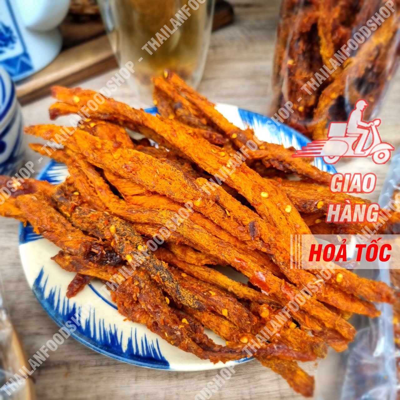 Khô Bò Que Vị Tứ Xuyên - Lon 300gr