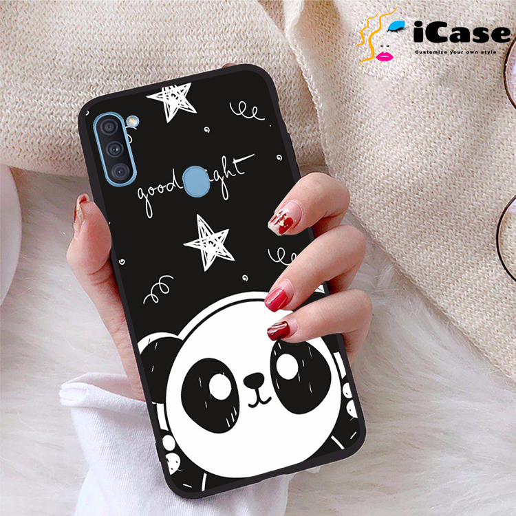 Ốp lưng Samsung Galaxy A11 viền dẻo TPU BST Panda