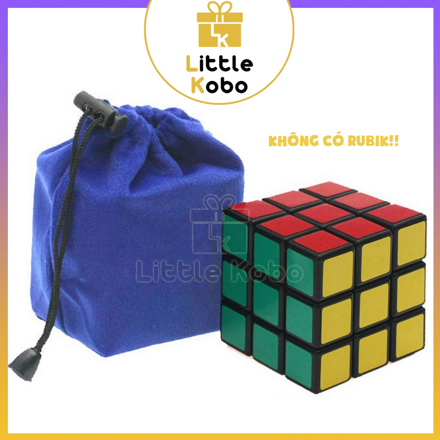 Túi Đựng Rubik Dây Rút Vải Nhung Cho Rubic 2x2 3x3 4x4 5x5 Đồ Chơi Trí Tuệ Phát Triển Tư Duy Trẻ Em - Little Kobo