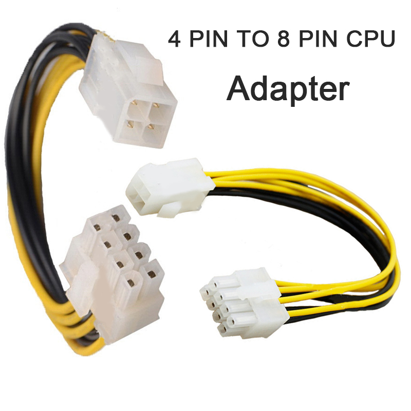 🟠🟡 meet🟢🔵 cáp chuyển đổi nguồn điện cpu bo mạch chủ atx 4 chân sang 8 chân