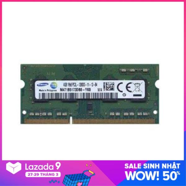 Bảng giá RAM Laptop Samsung 4GB DDR3L bus 1600 - Chính Hãng Samsung - Bảo Hành 3 năm Phong Vũ