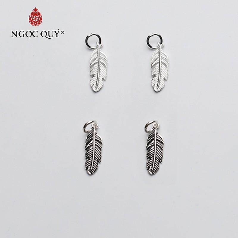 [HCM]Charm bạc lông vũ treo - Ngọc Qúy Gemstones