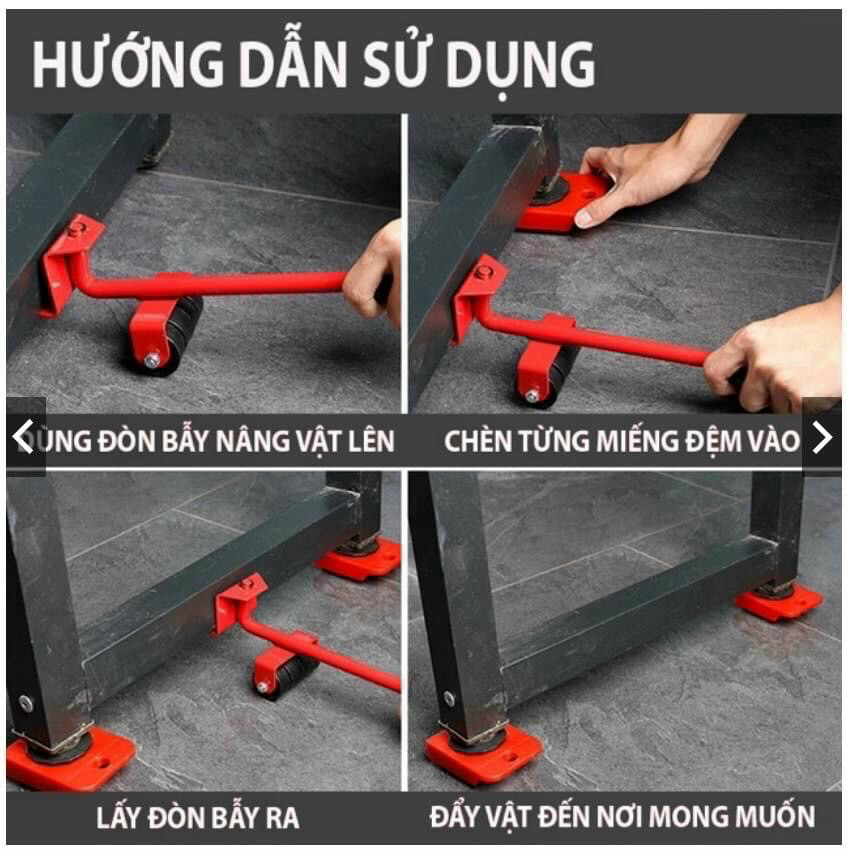 Bộ con lăn di chuyển đồ nặng thông minh