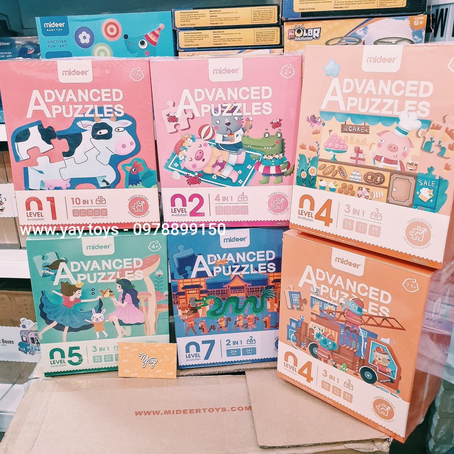 Bộ Xếp Hình Mideer Nâng Cao Advanced Puzzle 8 Cấp Độ - MIDEER
