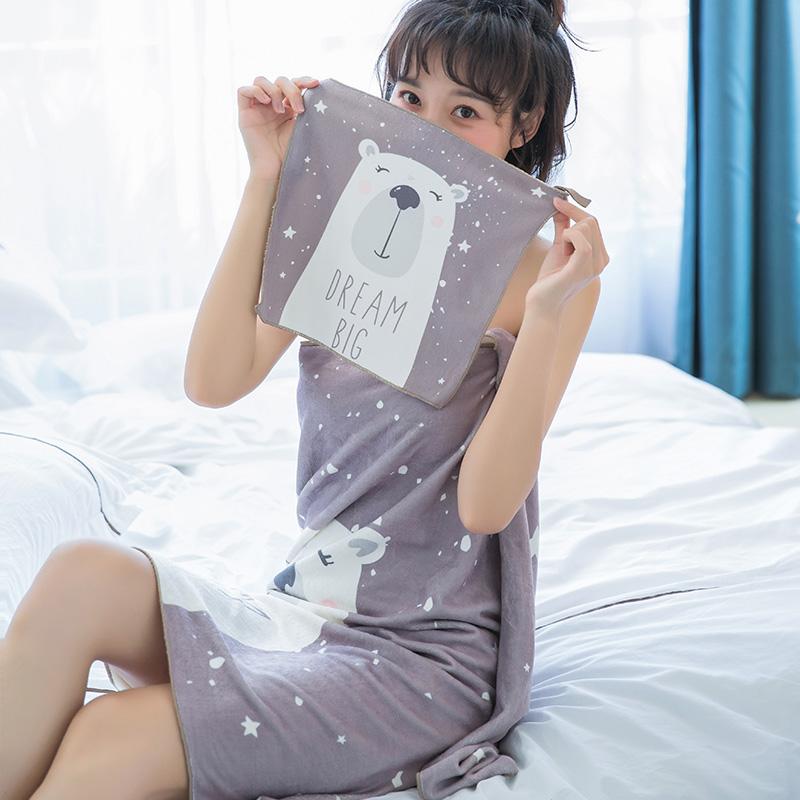 Nhà Kiểu Hàn Quốc 100% Cotton Khăn Tắm Người Lớn Đáng Yêu Mềm Mại Siêu Hút Nước Cá Tính 100% Cotton Khăn Tắm Cỡ Lớn