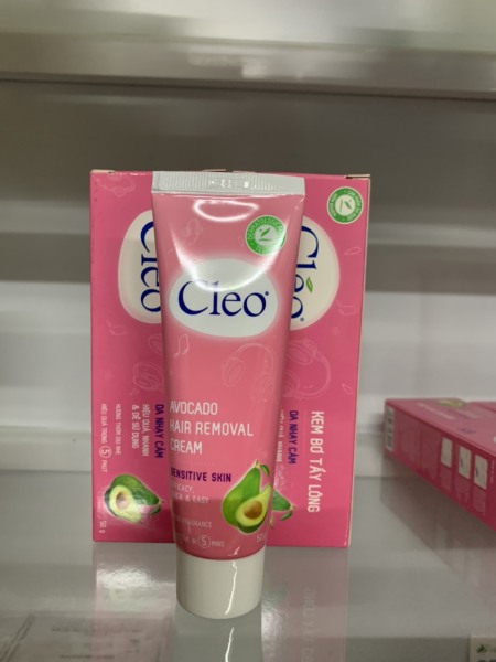 Kem Tẩy Lông Cho Da Nhạy Cảm Cleo Avocado Hair Removal Cream Sensitive Skin (50g)